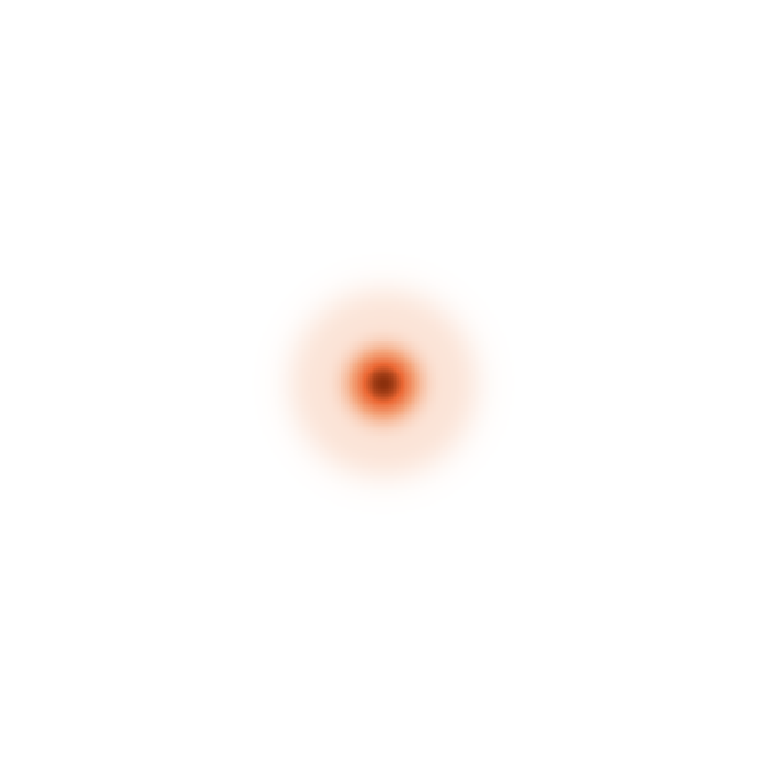 A bright spot at the centre surrounded by faint haze