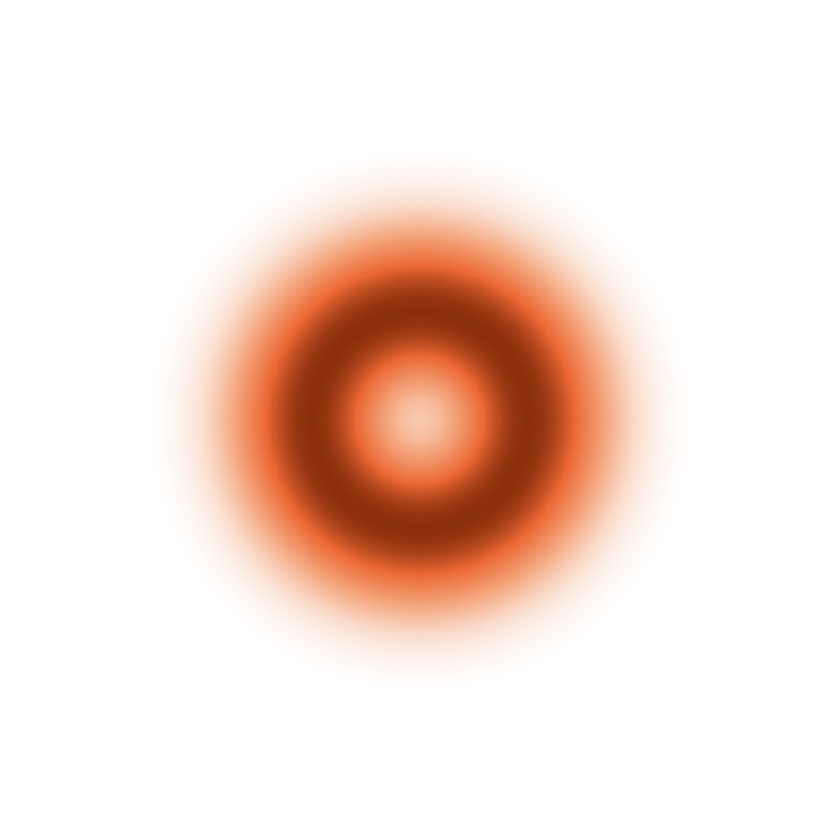 A blurred bright annulus barely distinguishable from a disc