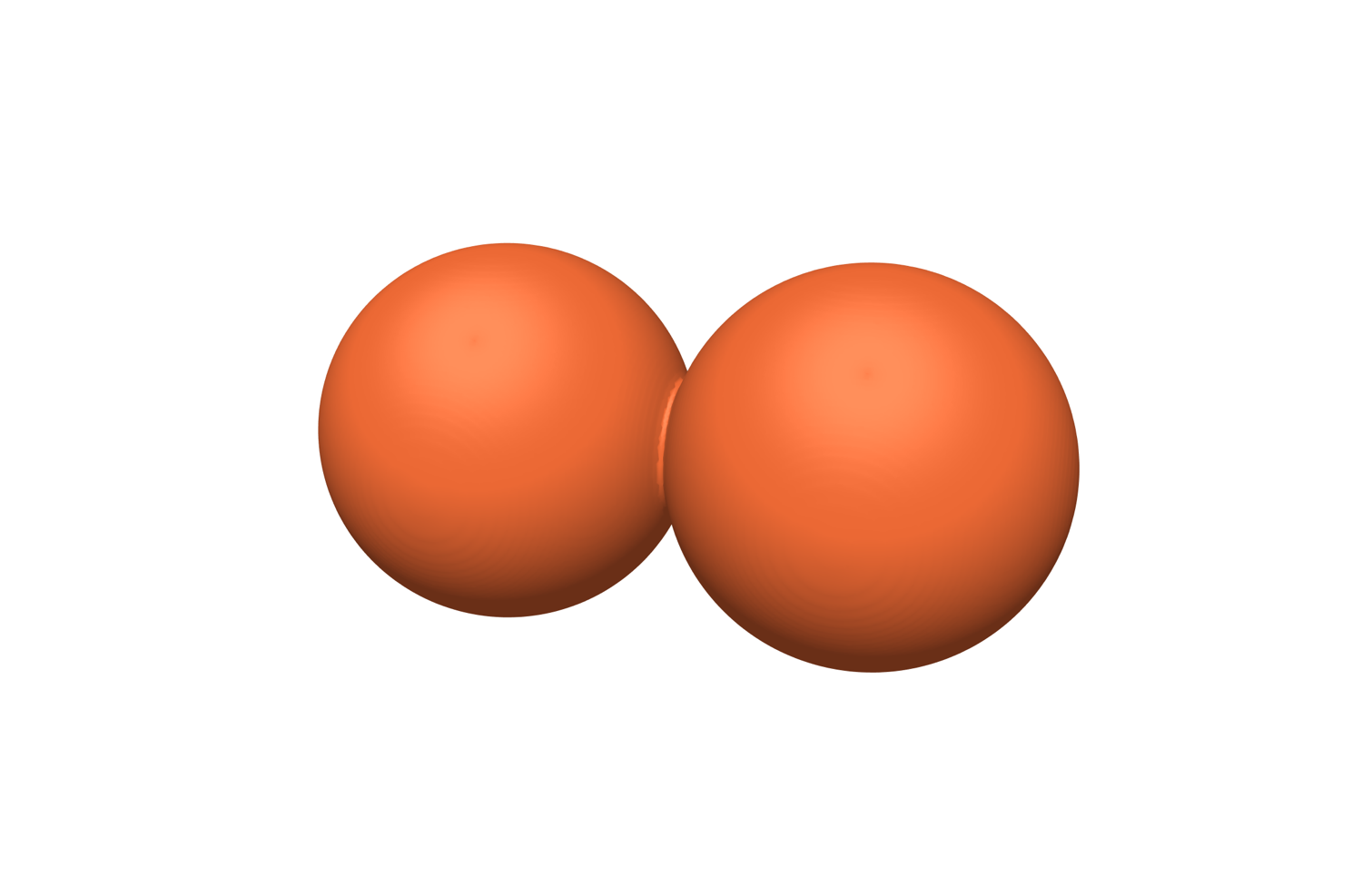 Union of two balls blended with k = 0.03