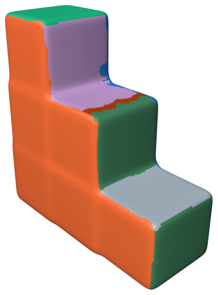 Segmentation at 45 degrees: nine sides
